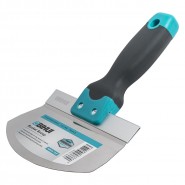 Мастерок BIHUI полукруглый для работы с клеевым раствором, нерж., #420 х 6,5", PTK165